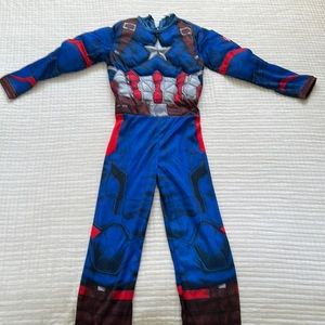 Kids' Marvel Captain America muscle costume jumpsuit